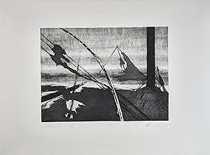 Bild des Verkufers fr Christian Lang, Lebensrume II, Radierung, handsigniert, datiert, nummeriert, betitelt, 1985 zum Verkauf von Fahning Art Gallery
