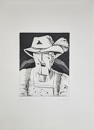 Bild des Verkufers fr Christian Lang, Wanderer, Radierung, handsigniert, datiert, nummeriert, betitelt, 1984 zum Verkauf von Fahning Art Gallery