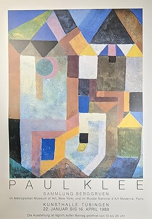 Image du vendeur pour Paul Klee, Sammlung Berggruen, Tbingen, Offsetdruck, 1989 mis en vente par Fahning Art Gallery