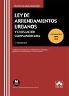 Seller image for Ley de arrendamientos urbanos y legislacin complementaria 2024 for sale by AG Library