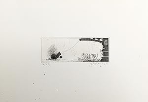 Immagine del venditore per Moritz Baumgartl, Auto und Kran, Radierung, handsigniert, nummeriert venduto da Fahning Art Gallery