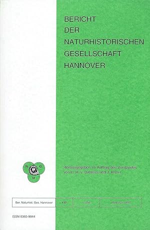 Bild des Verkufers fr Bericht der Naturhistorischen Gesellschaft Hannover / NGH, Band Nr. 137, S. 1-256, 1995 zum Verkauf von Bcherhandel-im-Netz/Versandantiquariat