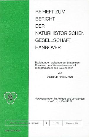 Seller image for Beiheft zum Bericht der Naturhistorischen Gesellschaft Hannover / NGH, Band Nr. 9, S. 1-179, 1986 / (Beziehungen zwischen Diatomeen-Flora und dem Wasserchemismus in Fliegewssern des Sauerlandes.) for sale by Bcherhandel-im-Netz/Versandantiquariat