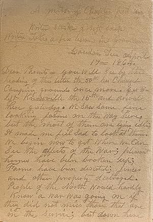 Immagine del venditore per [Militaria] [American Civil War] [Memoirs] Manuscript of Union Corporal Erastus Winters' Memoirs venduto da Stellar Books & Ephemera, ABAA