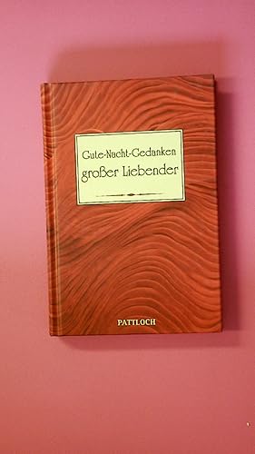 Seller image for GUTE-NACHT-GEDANKEN GROSSER LIEBENDER. for sale by Butterfly Books GmbH & Co. KG