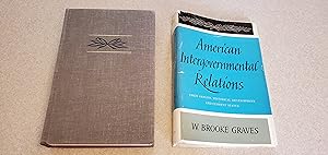 Seller image for American Intergovernmental Relations: Their Origins, Historical Development, and Current Status for sale by Jennifer Duncan