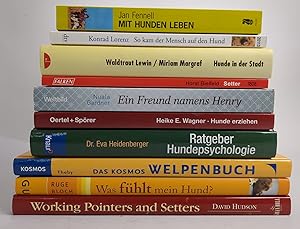 Bild des Verkufers fr 10 Bcher Hunde Setter, Was fhlt mein Hund?, Das Kosmos Welpenbuch, Ratgeber Hundepsychologie, Hunde erziehen, Ein Freund namens Henry, Hunde in der Stadt, Mit Hunden leben . zum Verkauf von Leipziger Antiquariat