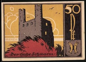 Notgeld Saalfeld /Saale 1921, 50 Pfennig, Am hohen Schwarm