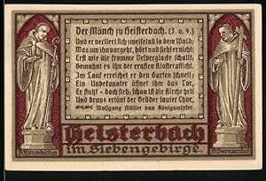 Notgeld Heisterbach 1921, 50 Pfennig, S. Benedictus, Hauptportal der ehemaligen Kirche