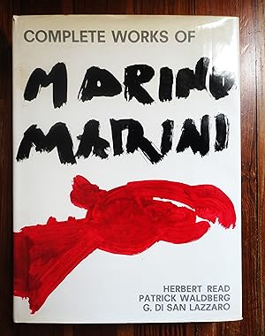 Seller image for Marino Marini Complete Works / Complete Works of Marino Marini [cover title] In English for sale by Spenlow & Jorkins