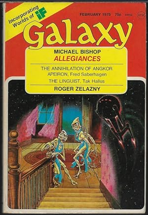 Immagine del venditore per GALAXY Science Fiction: February, Feb. 1975 ("Sign of The Unicorn") venduto da Books from the Crypt