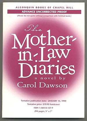 Bild des Verkufers fr The Mother-In-Law Diaries zum Verkauf von Between the Covers-Rare Books, Inc. ABAA