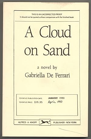 Bild des Verkufers fr A Cloud on Sand zum Verkauf von Between the Covers-Rare Books, Inc. ABAA