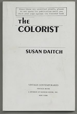 Bild des Verkufers fr The Colorist zum Verkauf von Between the Covers-Rare Books, Inc. ABAA