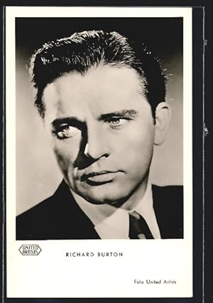 Ansichtskarte Schauspieler Richard Burton mit Blick zur Seite