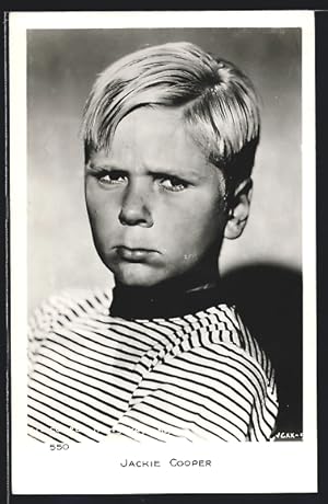 Ansichtskarte Schauspieler Jackie Cooper mit grimmigen Blick