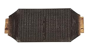 A rare surviving woodblock (470 x 202 mm.), carved on both sides with classical Chinese text