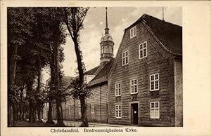 Ansichtskarte / Postkarte Christiansfeld Kolding Dänemark, Brodremenighedens Kirche