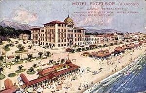 Ansichtskarte / Postkarte Viareggio Toscana, Hotel Excelsior, Alberghi Proprieta Feroci, Hotel Re...