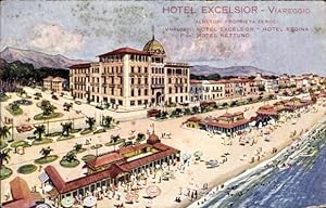 Ansichtskarte / Postkarte Viareggio Toscana, Hotel Excelsior, Alberghi Proprieta Feroci, Hotel Re...