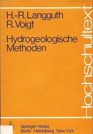 Imagen del vendedor de Hydrogeologische Methoden a la venta por avelibro OHG