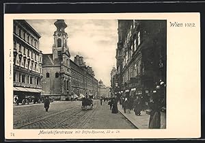 Ansichtskarte Wien, Mariahilferstrasse mit Stifts-Kaserne