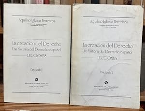 Imagen del vendedor de LA CREACION DEL DERECHO. Una historia del Derecho espaol. LECCIONES a la venta por Fbula Libros (Librera Jimnez-Bravo)