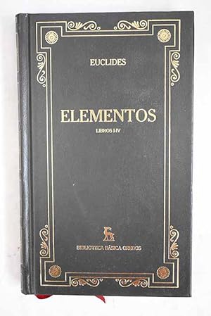 Imagen del vendedor de Elementos, tomo I a la venta por Alcan Libros