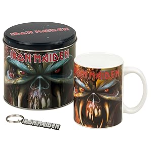 Image du vendeur pour Geschenkset Iron Maiden bestehend aus ( Geschenk Dose, Tasse, Schlsselanhnger ) Fanartikel mis en vente par artbook-service