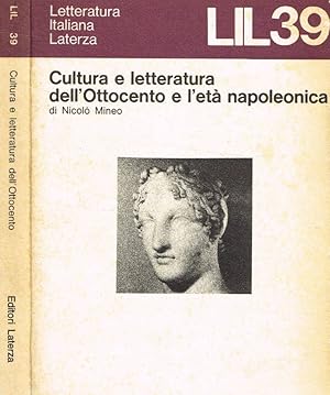 Bild des Verkufers fr Cultura e letteratura dell'Ottocento e l'et napoleonica zum Verkauf von Biblioteca di Babele