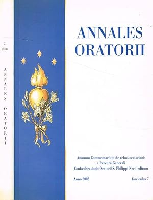 Annales oratorii. Annuum commentarium de rebus oratorianis a procura generali confoederationis or...