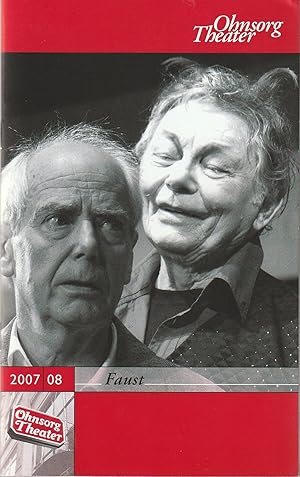 Bild des Verkufers fr Programmheft Johann Wolfgang von Goethe FAUST Premiere 7. Oktober 2007 Spielzeit 2007 / 2008 Heft 2 zum Verkauf von Programmhefte24 Schauspiel und Musiktheater der letzten 150 Jahre