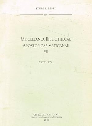 Immagine del venditore per Archivi, biblioteche e opere d'arte. Ricordi del tempo di guerra (1943-46) Miscellanea Bibliothecae Apostolicae Vaticanae VII. Estratti venduto da Biblioteca di Babele