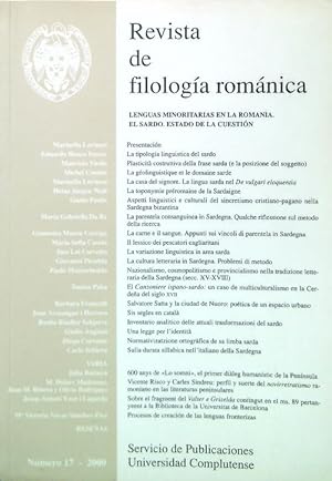 Bild des Verkufers fr Revista de filologia romanica 17/2000 zum Verkauf von Librodifaccia