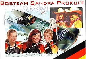 Original Autogramm Sandra Prokoff und Nicole Herschmann Bob /// Autogramm Autograph signiert sign...