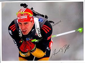 Original Autogramm Arnd Peiffer Biathlon /// Autograph signiert signed signee
