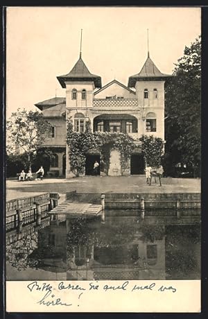 Ansichtskarte Starnberg, Bootshaus des Münchener Ruderklub von 1880 e. V.