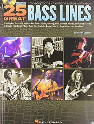 Bild des Verkufers fr 25 Great Bass Lines: Transcriptions · Lessons · Bios · Photos zum Verkauf von WeBuyBooks