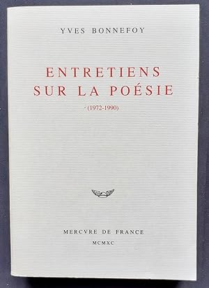 Entretiens sur la poésie (1972-1990) -