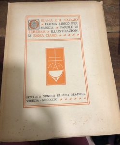 Seller image for ORIANA E IL SAGGIO ? POEMA LIRICO PER MUSICA . PAROLE DI TERESAH , ILLUSTRAZIONI DI EMMA CIARDI for sale by AL VECCHIO LIBRO