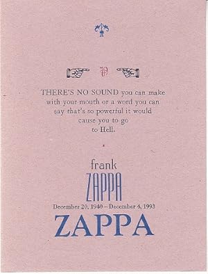 Frank Zappa - Quote / Memorial