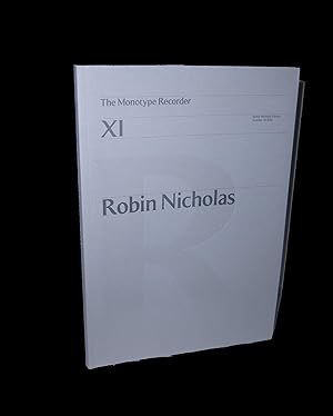 The Monotype Recorder XI: Robin Nicholas