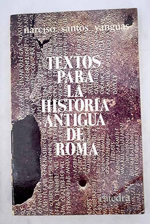 Imagen del vendedor de Textos para la historia antigua de Roma a la venta por Alcan Libros