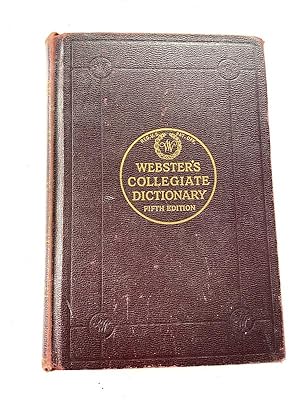 Seller image for 1941 HC Webster's Collegiate Dictionary Fifth Edition Thin Paper by Merriam-Webster for sale by Miki Store