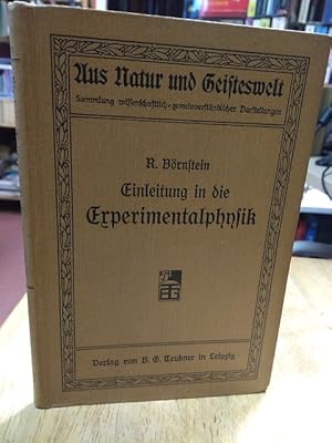 Einleitung in die Experimentalphysik, Gleichgewicht und Bewegung. Gemeinverständlich dargestellt.