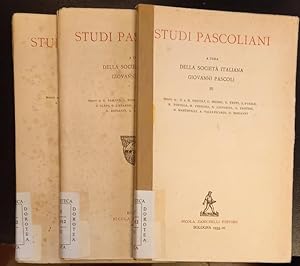 Immagine del venditore per STUDI PASCOLIANI. Fascicoli n1, n2 e n3. 1927-1933. venduto da studio bibliografico pera s.a.s.