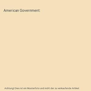 Imagen del vendedor de American Government a la venta por Buchpark