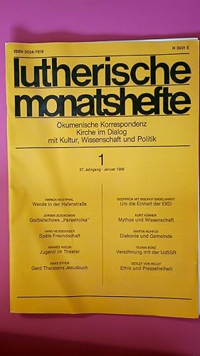 Seller image for LUTHERISCHE MONATSHEFTE. for sale by Butterfly Books GmbH & Co. KG