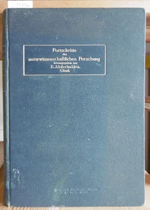 Bild des Verkufers fr Fortschritte der naturwissenschaftlichen Forschung. Dritter Band. zum Verkauf von Versandantiquariat Trffelschwein