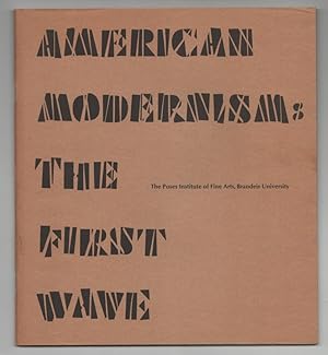 Seller image for American Modernism The First Wave Painting From 1903 to 1933 for sale by Jeff Hirsch Books, ABAA